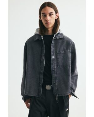 H&M Hooded Overshirt - Gray