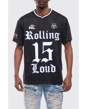 Rolling Loud Victory Short Sleeve Soccer Jersey - Blue