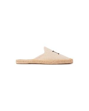 Soludos The Smoking Mule Embroidery Espadrille - White