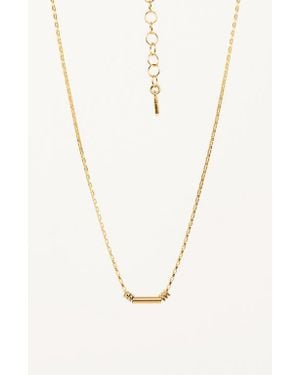 Gwen Beloti Geo Charm Necklace - White