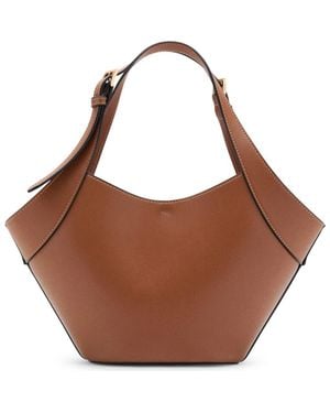 Mango Faux Bucket Bag - Brown