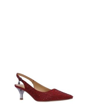 J. Reneé Ferryanne Pointed Toe Slingback Pump - Red
