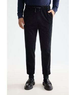 Scotch & Soda Fave Loose Tapered Cotton Corduroy Sweatpants - Blue