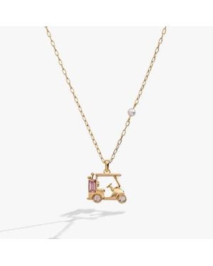ALEX AND ANI Golf Cart Necklace - Metallic