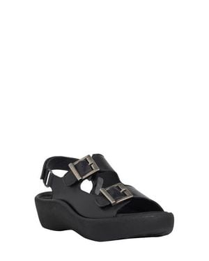 Wolky Fortune Platform Slingback Sandal - Black