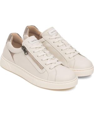 Nero Giardini Low Top Side Zip Sneaker - White