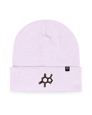 Alix Molecule Beanie - White