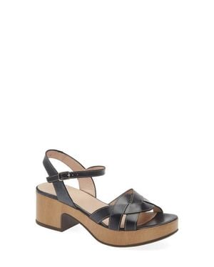 Wonders Ankle Strap Platform Sandal - Multicolor