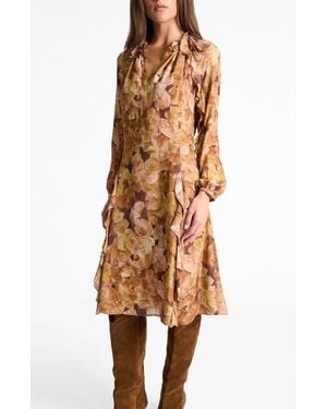 Santorelli Jayda Long Sleeve Ruffle Dress - Multicolor