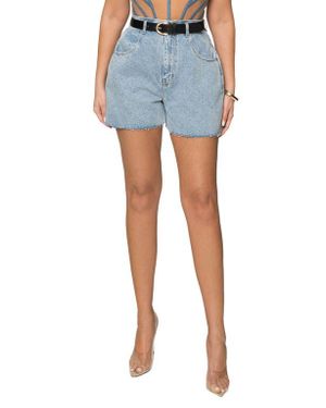 JLUXLABEL Jourdan Belted Shorts - Blue