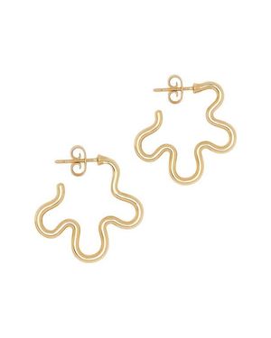 Bea Bongiasca Flower Hoop Earrings - Metallic
