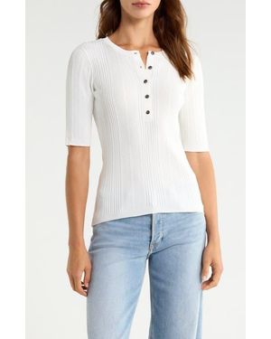 Sanctuary Air Of Ease Rib Top - White
