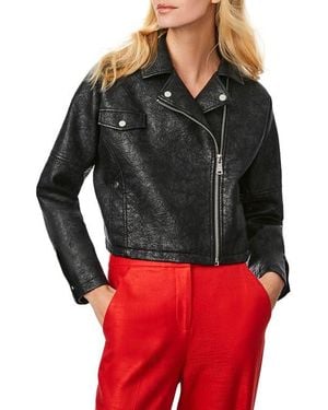 Bernardo Bleecker Faux Leather Moto Jacket - Gray