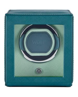 Wolf Cub Single Watch Winder With Cover - Green