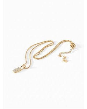 Ora Ana The Tracy Tiny Tag Necklace - White