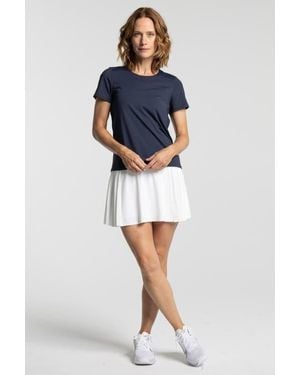 AVI Rally Pickleball Short Sleeve - White