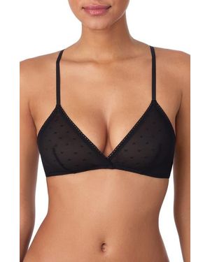 DKNY Heart Mesh Bralette - Black