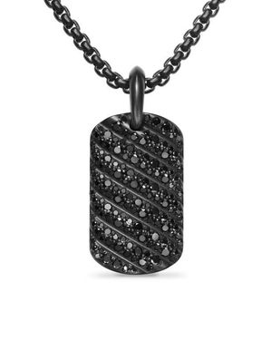 David Yurman Sculpted Cable Tag - Black