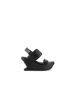 United Nude Delta Wedge Puffier Sandals - Black