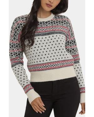 NYDJ Fair Isle Sweater - Gray