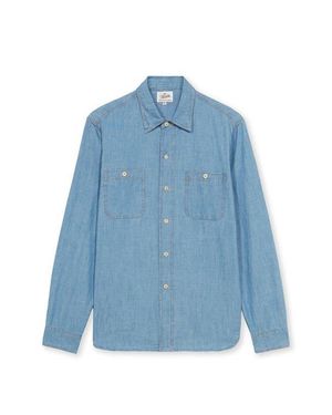 Fortela Workj Chambray Shirt - Blue