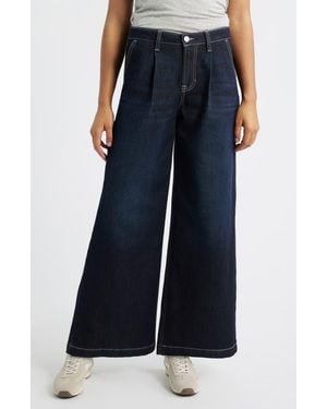 City Blues Wide Leg Trouser Jeans - Blue