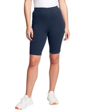 June + Vie Classic Bike Shorts - Blue