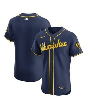 Nike Milwaukee Brewers Alternate 2 Elite Jersey - Blue