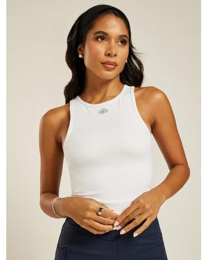 Be Athletica Be 180 Racer Tank - White