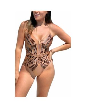 Biliblond Onepiece Kim Swimsuit - Brown