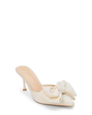 Matisse Goldie Bow Pointed Toe Mule - White