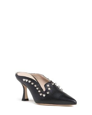 Beautiisoles Georgia Pointed Toe Mule - Blue