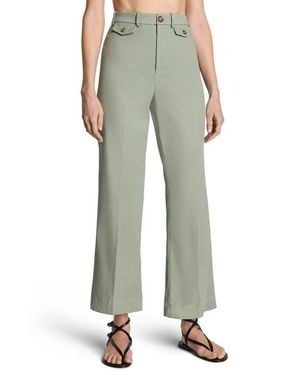 Spanx Spanxsupersmooth Crop Easy Flare Stretch Twill Pants - Green