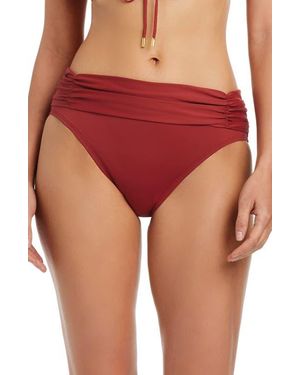 Rod Beattie Shirred Hipster Bikini Bottoms