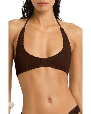 Bondeye Astrid Crop Bikini Top - Black