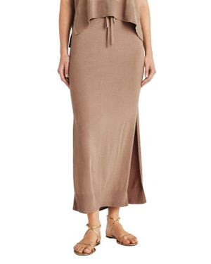 Splendid Veronica Sweater Skirt - Natural