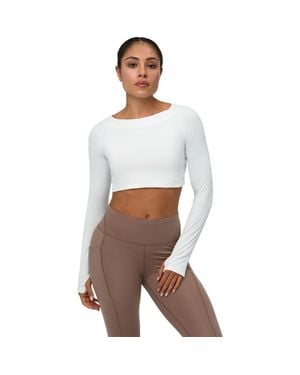 BloqUV Crop Top - White