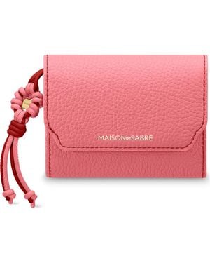 Maison De Sabre Bloom Edition Leather Trifold Wallet - Pink