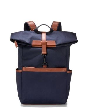 Cole Haan Judson Brushed Twill Backpack - Blue
