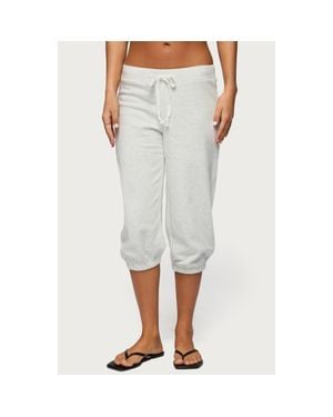 Edikted Deana Capri Sweatpants - White