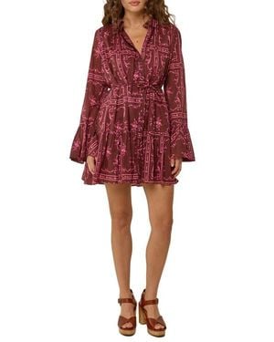 Palm Noosa Eleanor Mini Dress - Red