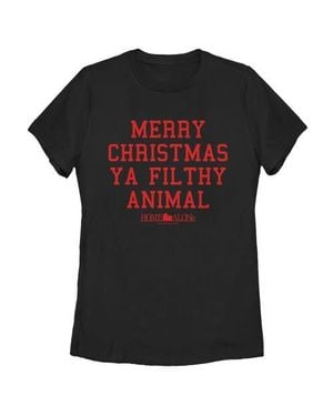 Home Alone Merry Christmas Ya Filthy Animal Graphic T-Shirt - Black