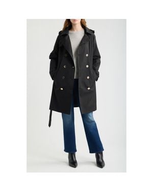 Michael Kors Double Breasted Trench Coat - Black