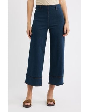 Lyssé Margo High Waist Crop Jeans - Blue