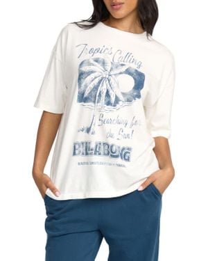 Billabong This Sunny Time Oversize Graphic T-Shirt - White