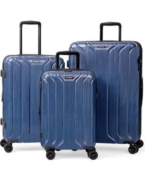 NONSTOP New York Elite 3 Piece (20/24/28) Luggage Set With 3 Packing Cubes - Blue
