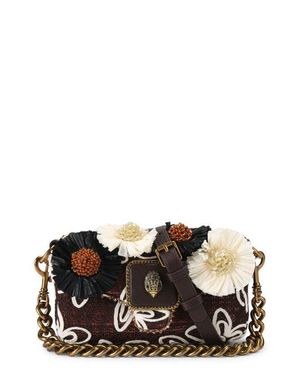 Kurt Geiger Mini Floral Appliqué Clutch - Black