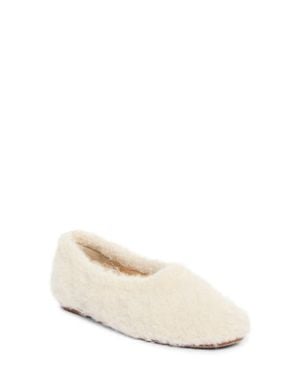 Gabriela Hearst Emperor Faux Shearling Flat - White