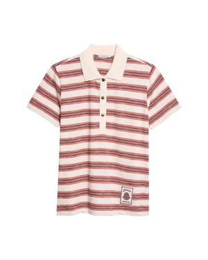 Moncler Stripe Polo - Pink
