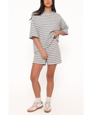Petal & Pup Hellen Stripe Knit T-Shirt & Shorts Set - Multicolor